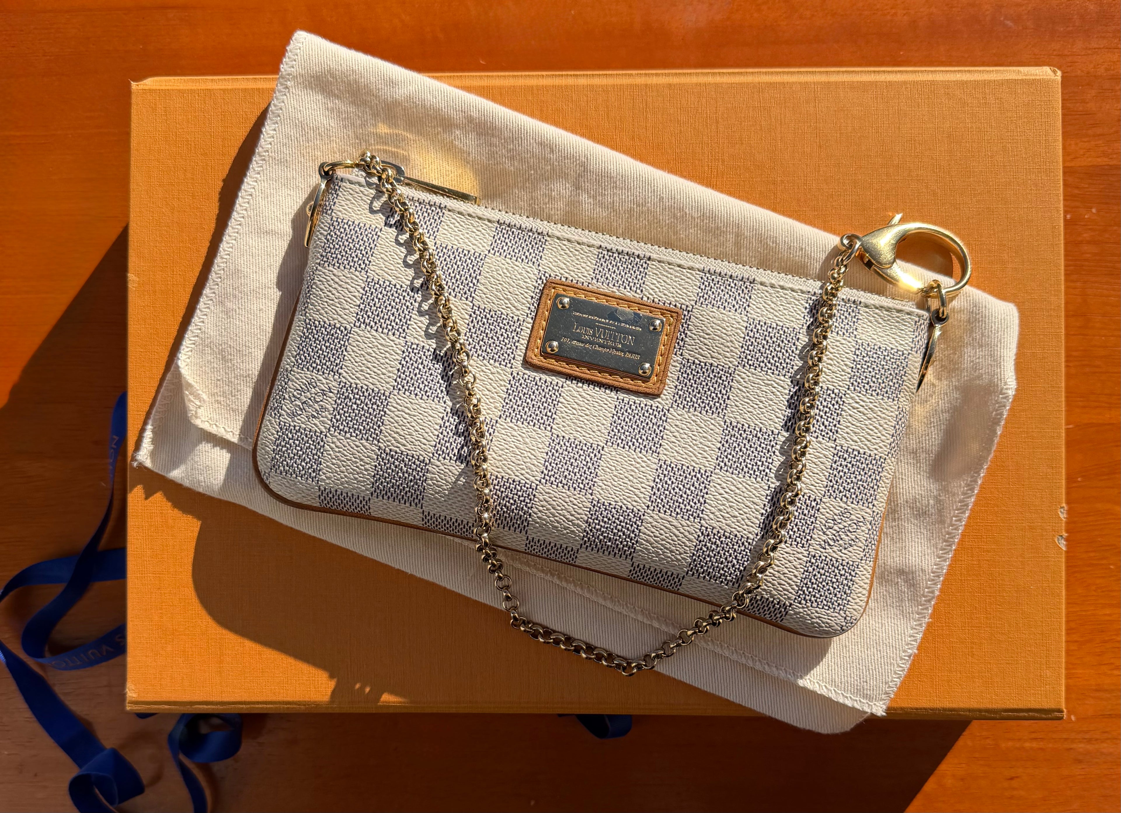 Louis Vuitton Damier Azur Pochette Milla MM