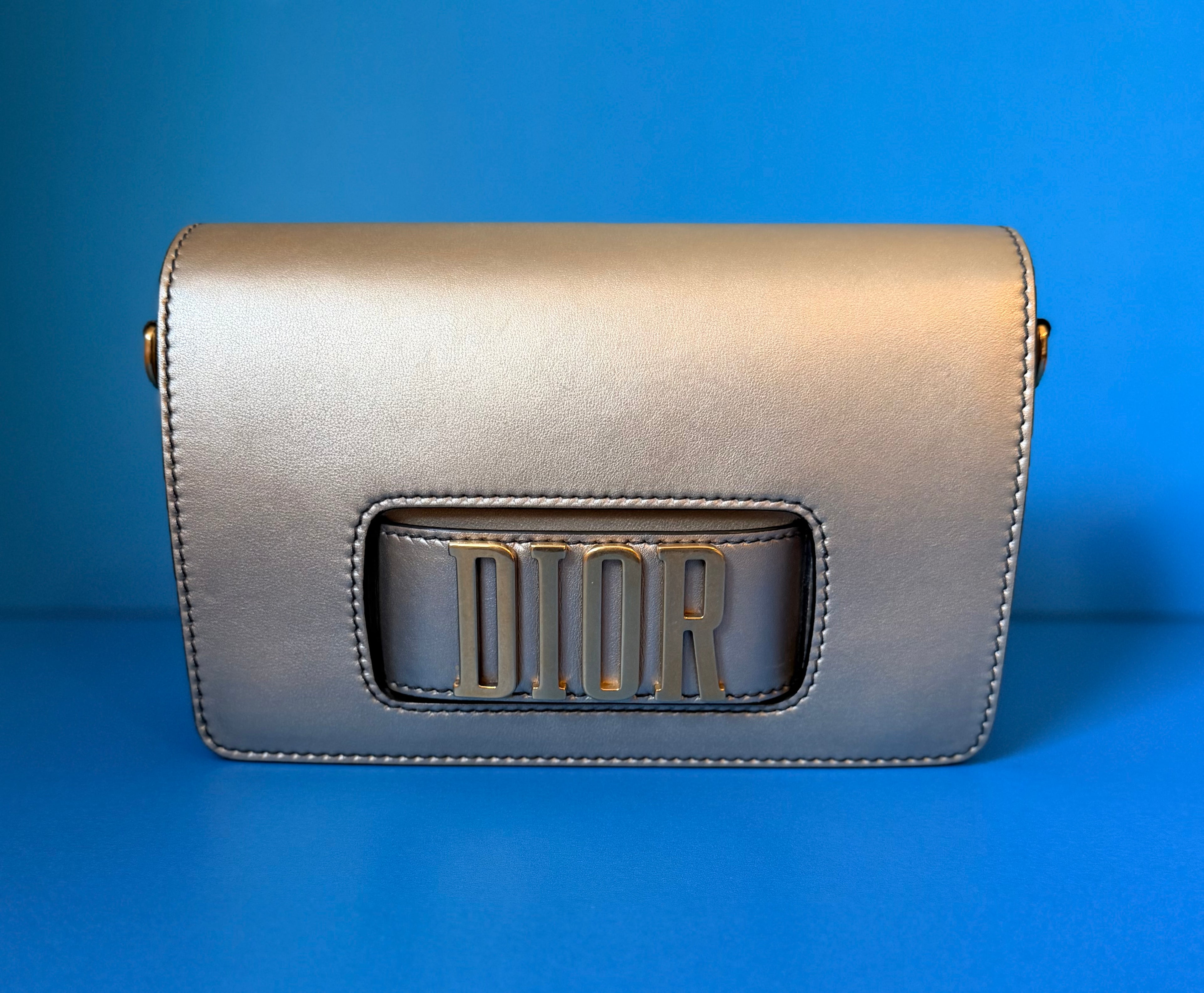 Christian Dior Dio Evolution Flap Bag Gold On Gold