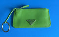 Prada Green Saffiano Leather Key Pouch