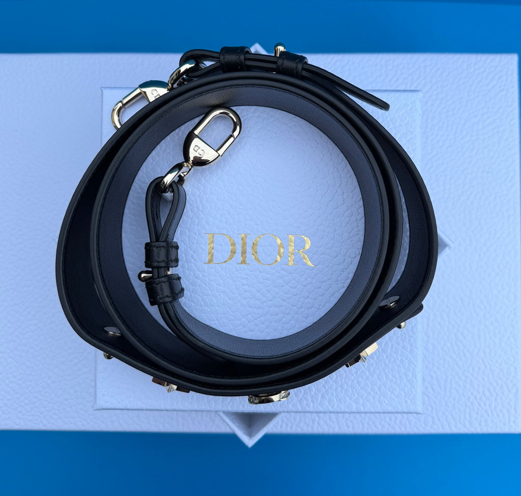 Christian Dior Lady Dior Handbag Black Lambskin, Small My ABCDior Bag
