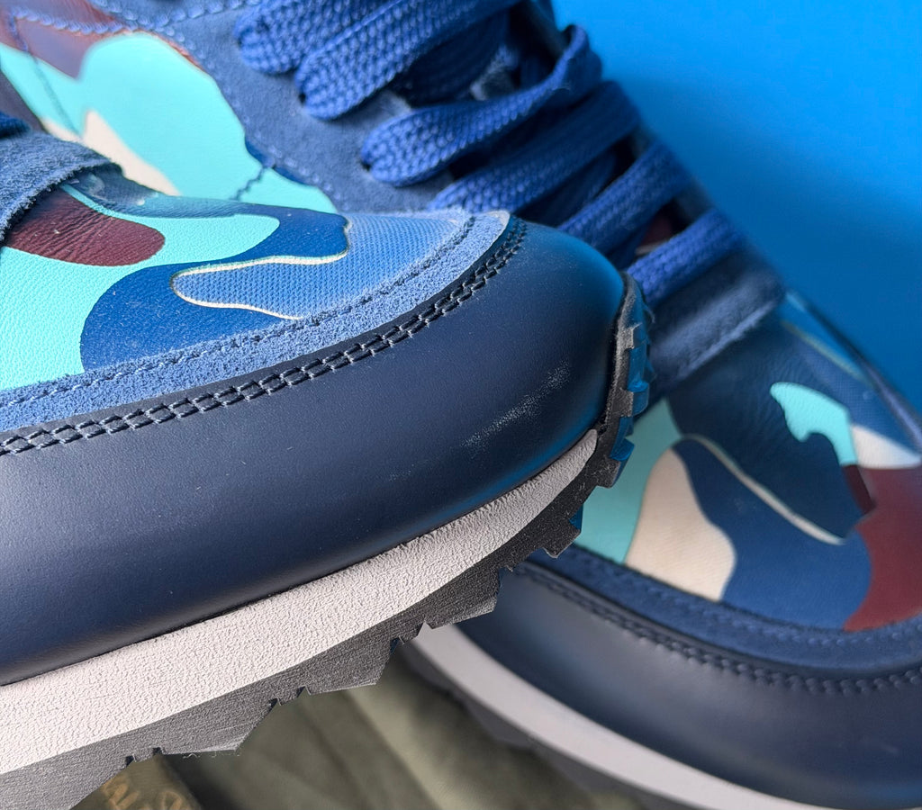 Valentino Garavani Rockrunner Camouflage Blue On Blue Size (40)