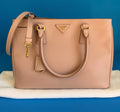 PRADA Saffiano Lux Tote Bag Cammeo Beige Brand New with Card Discontinued