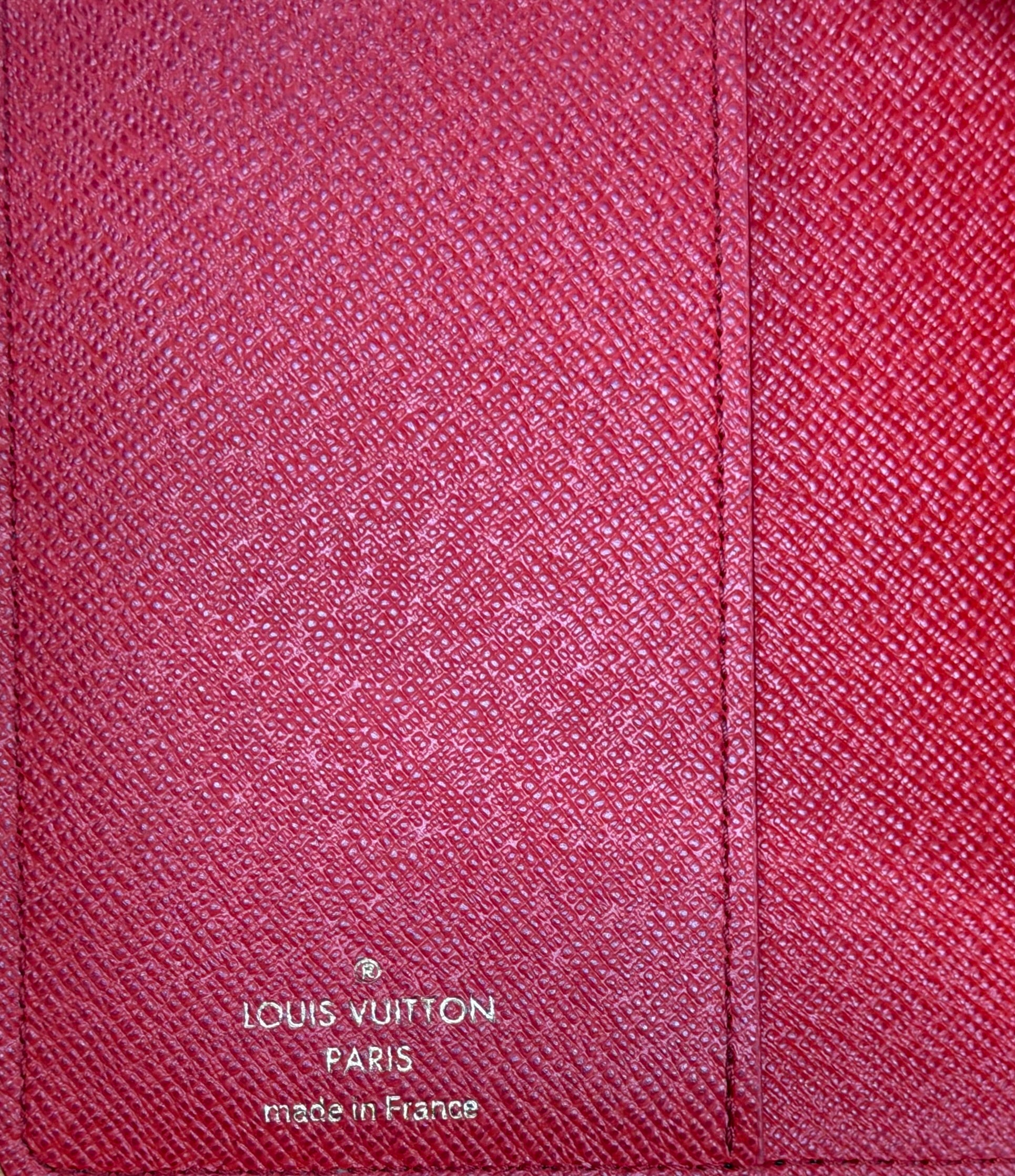 Louis Vuitton Paul MM Notebook Cover In Monogram Canvas Red Lining