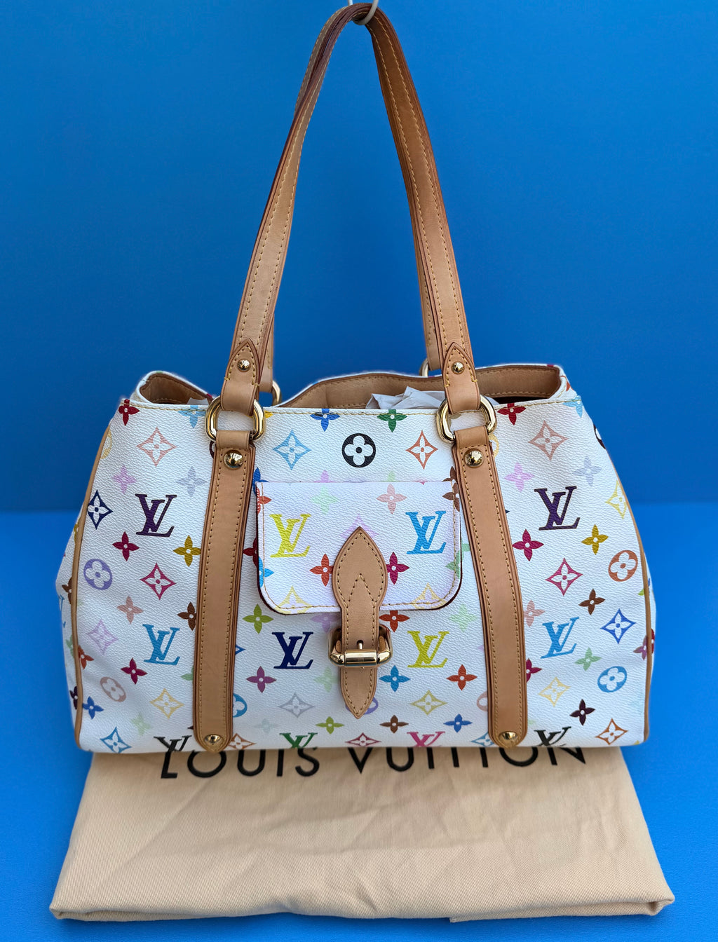 Louis Vuitton Monogram Multicolor Aurelia MM White