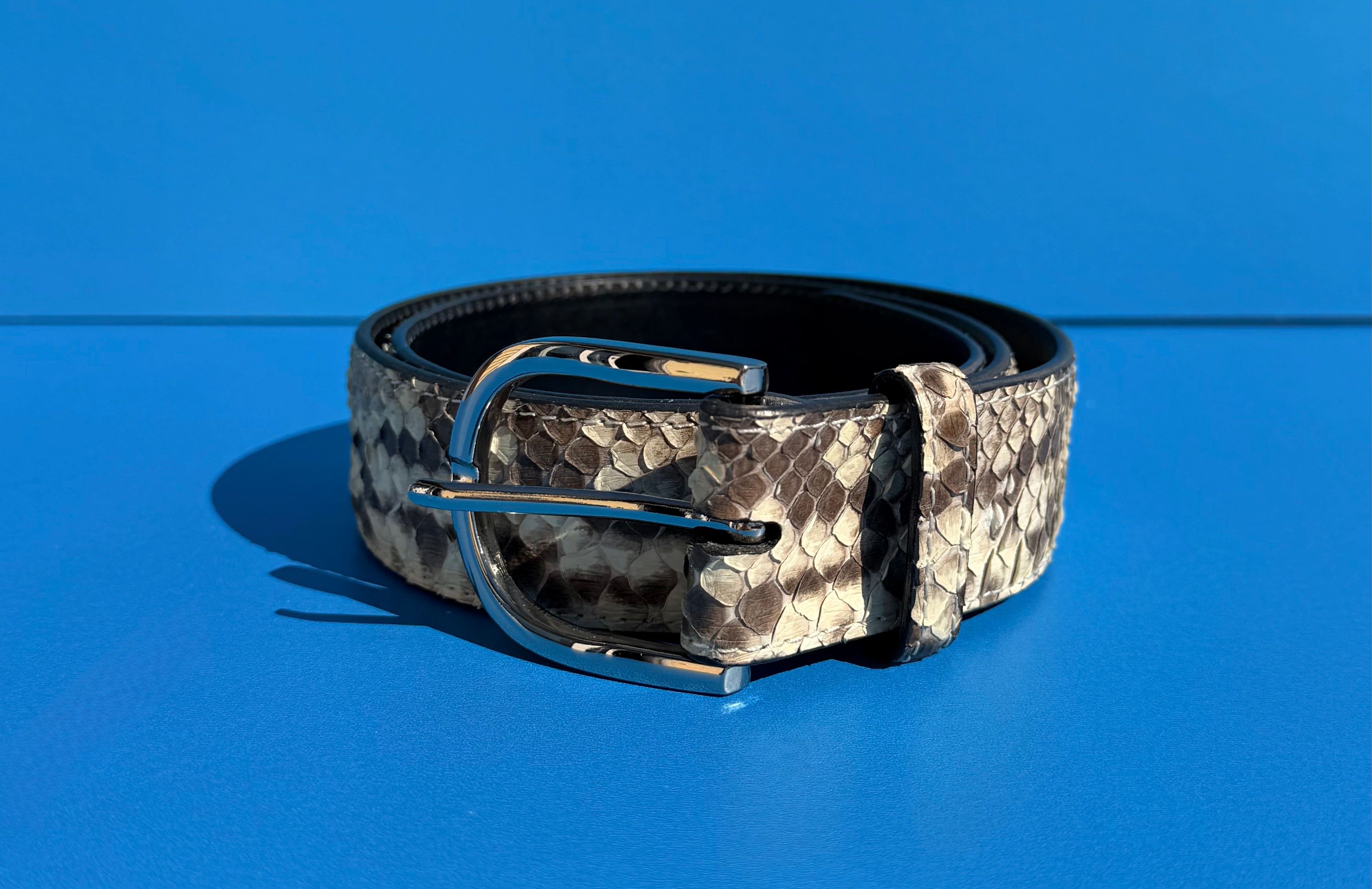 Genuine Python Leather Belt
