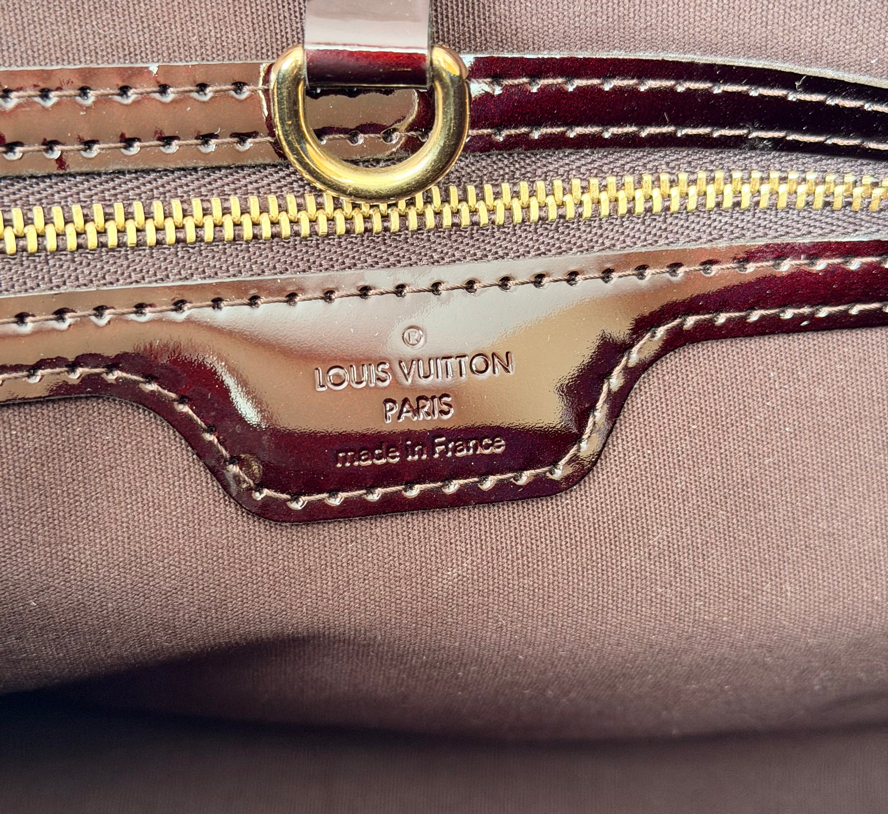 Louis Vuitton Amarante Monogram Vernis Wilshire PM handbag