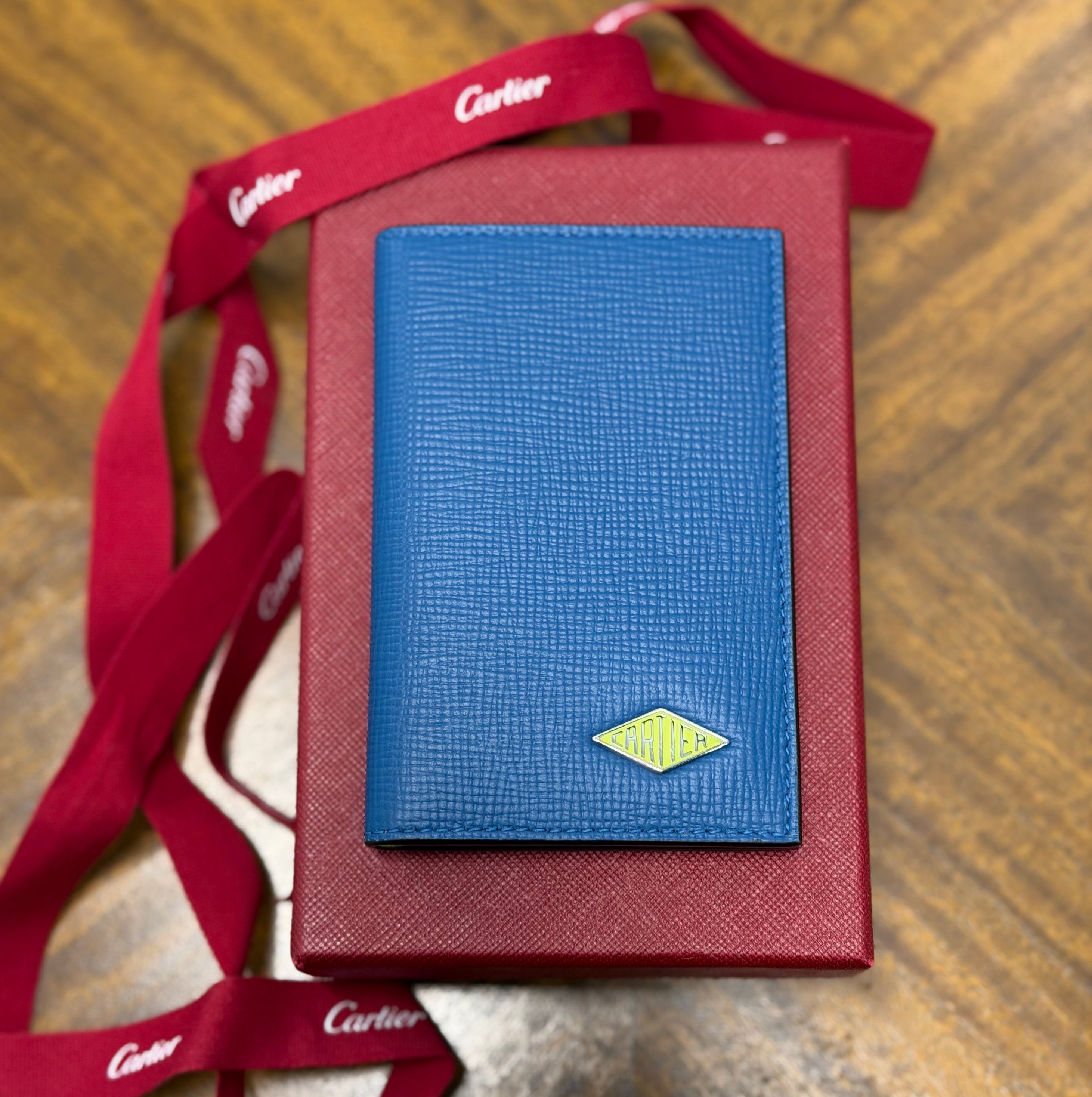 Cartier Losange Logo-plaque Leather Card Holder