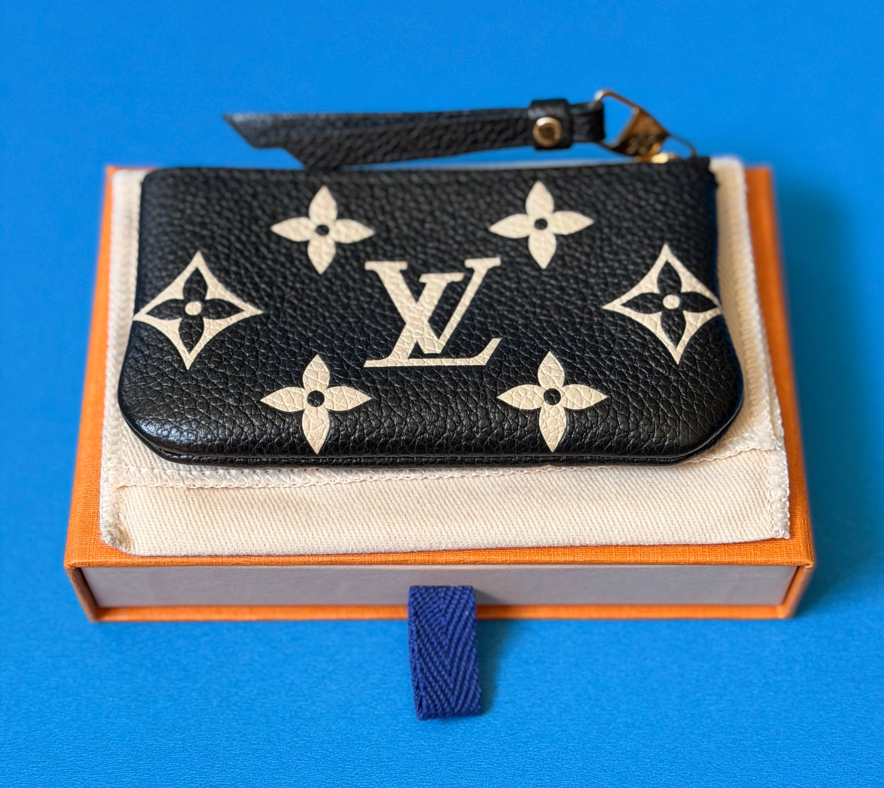 Louis Vuitton Key Pouch in Bicolor Monogram Empreinte Leather