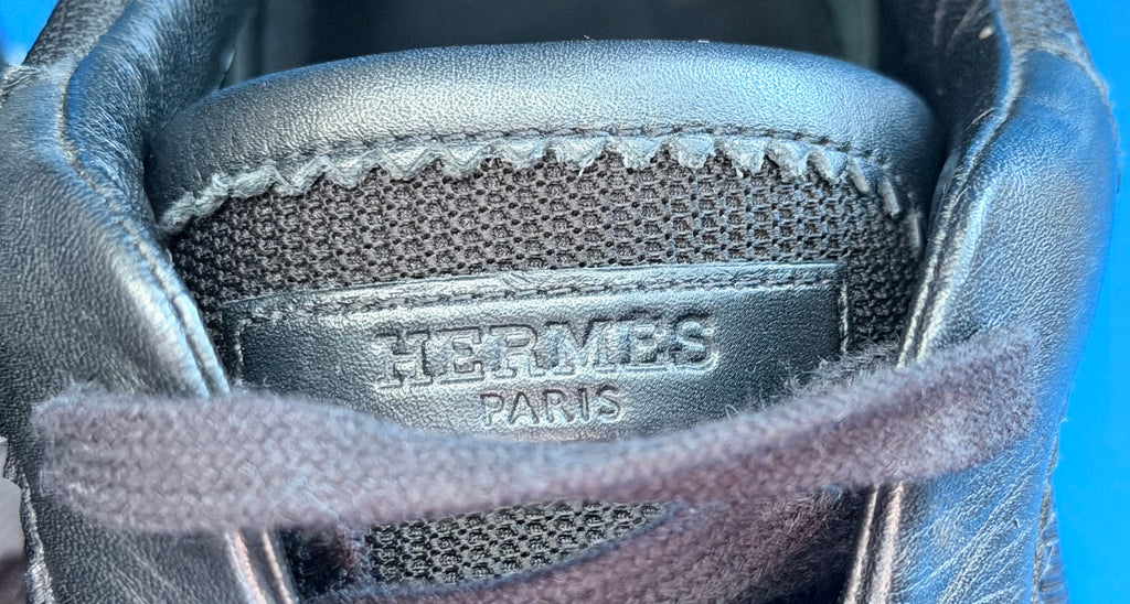 Hermès Bouncing Sneakers in black and honey Men Size (41)