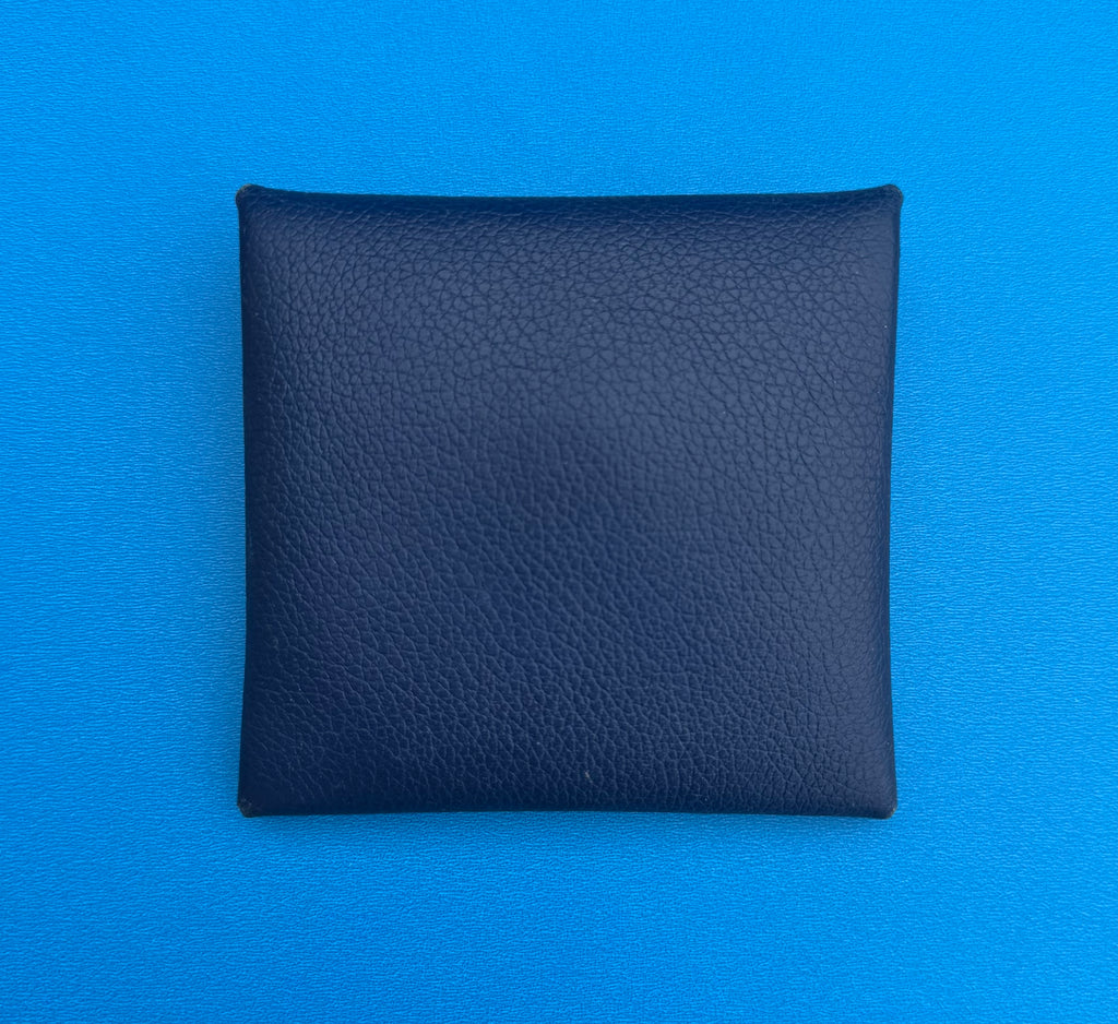 Hermès Bastia Change Purse Navy, Calvi Blue