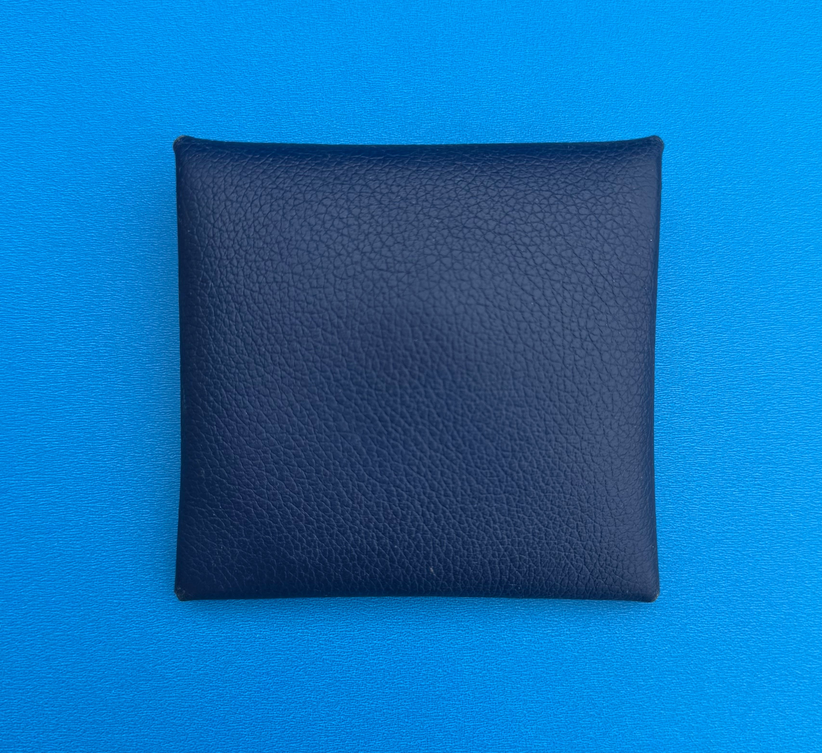 Hermès Bastia Change Purse Navy, Calvi Blue