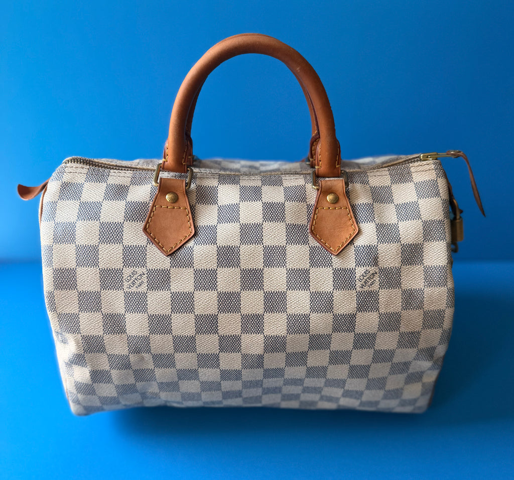 Louis Vuitton Speedy 30 In Damier Azur