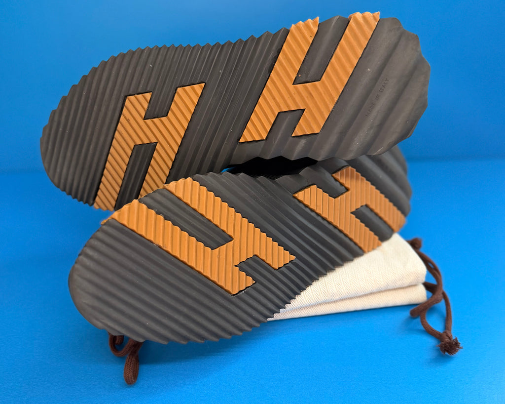 Hermès Bouncing Sneakers in black and honey Men Size (41)