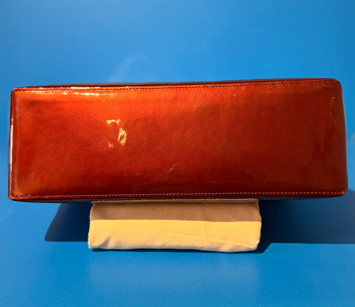 Louis Vuitton Wilshire MM Monogram Vernis Patent Leather Tote Bag