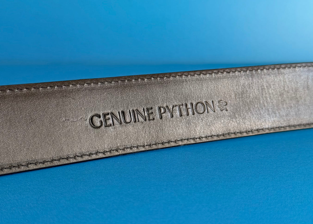 Genuine Python Leather Belt