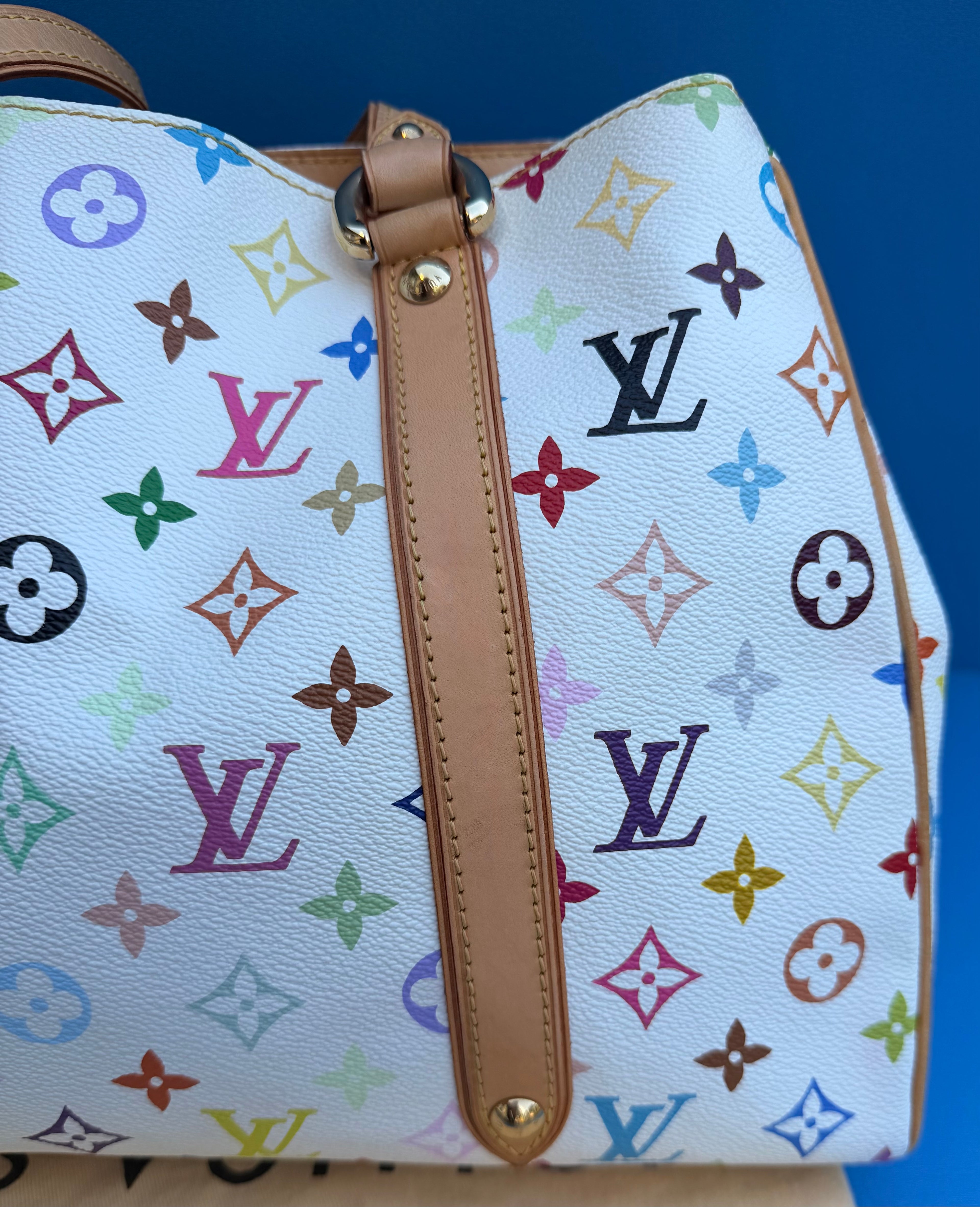 Louis Vuitton Monogram Multicolor Aurelia MM White