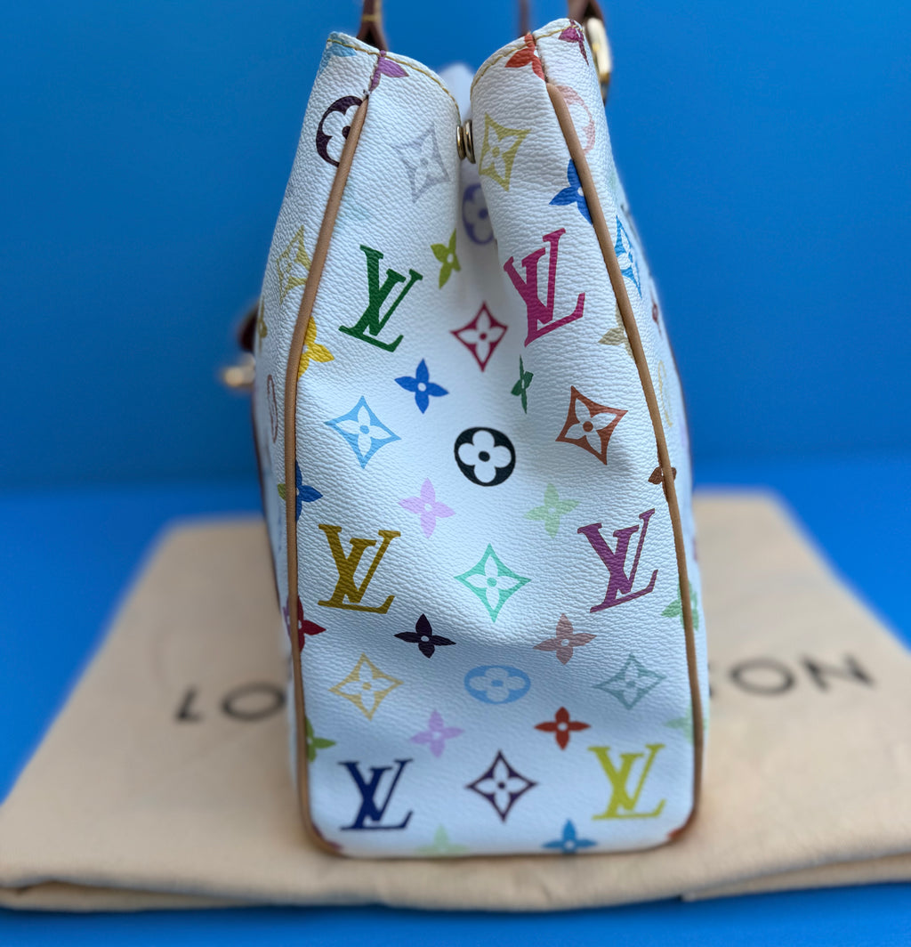 Louis Vuitton Monogram Multicolor Aurelia MM White