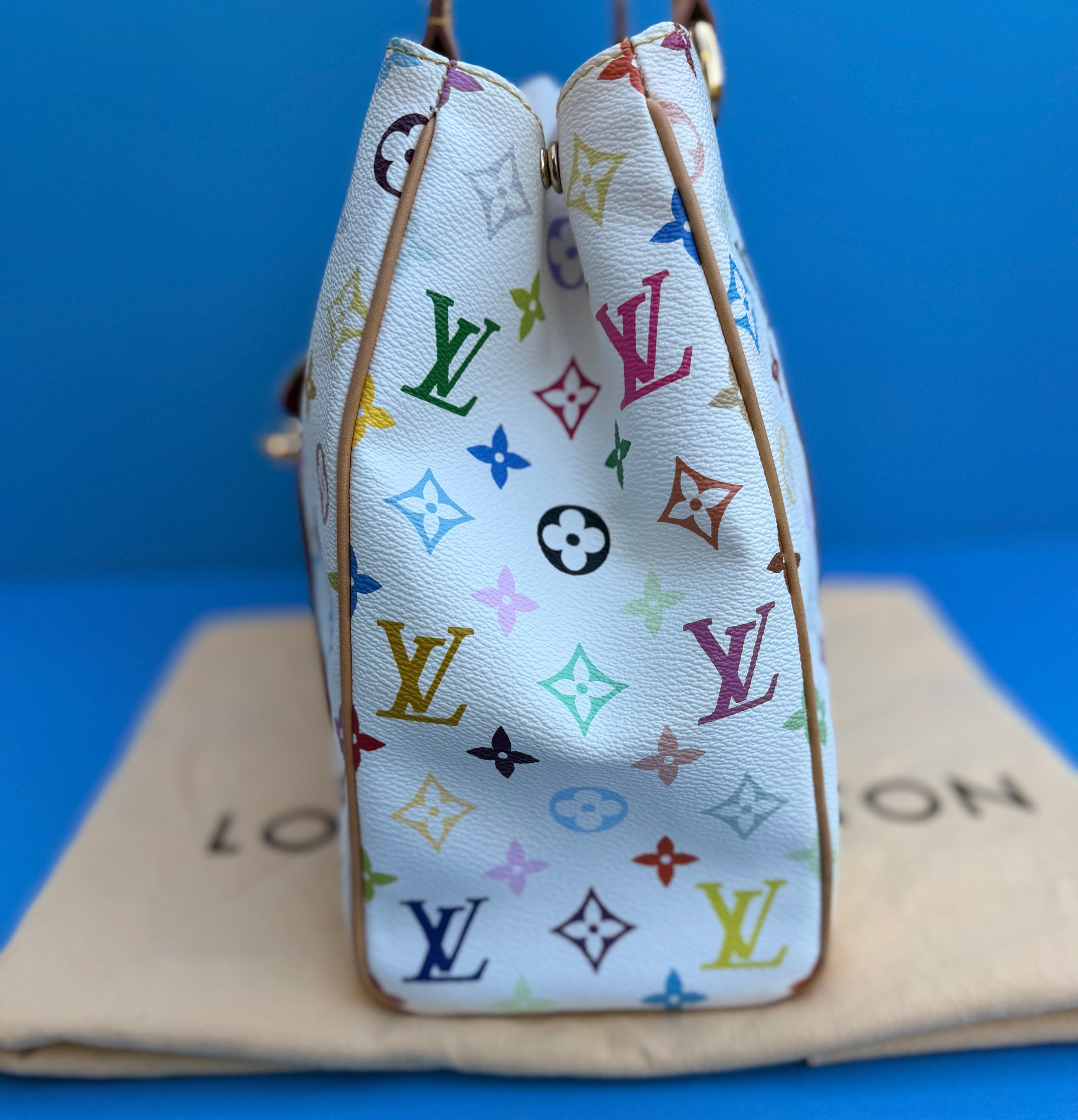 Louis Vuitton Monogram Multicolor Aurelia MM White
