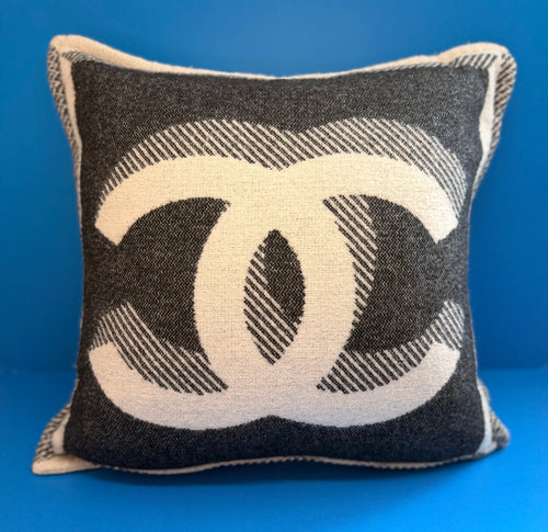Chanel Merino Wool and Cashmere CC Throw Pillow