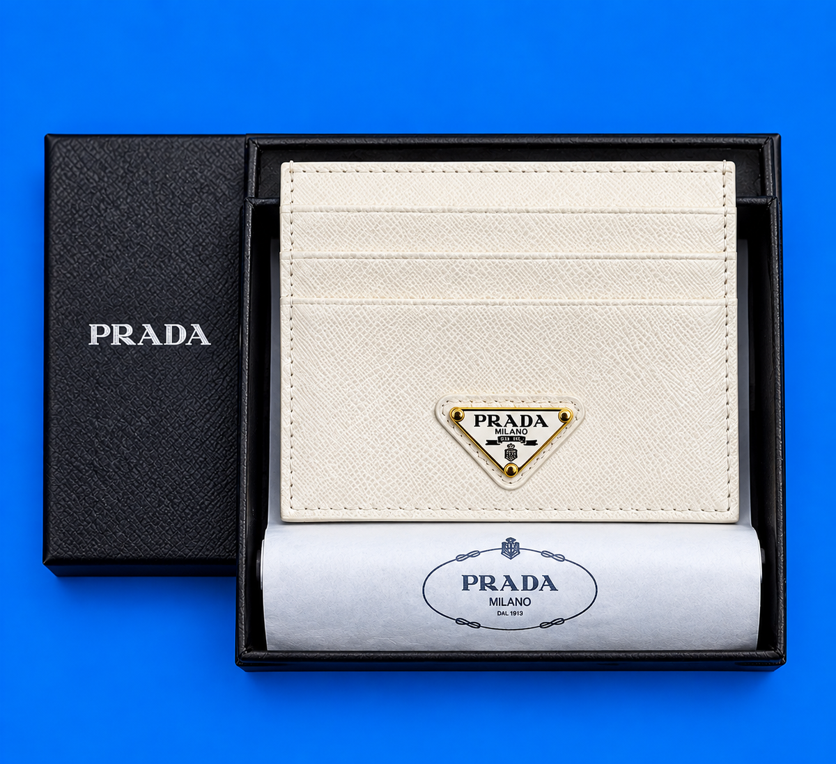 Prada Saffiano Leather Card Holder