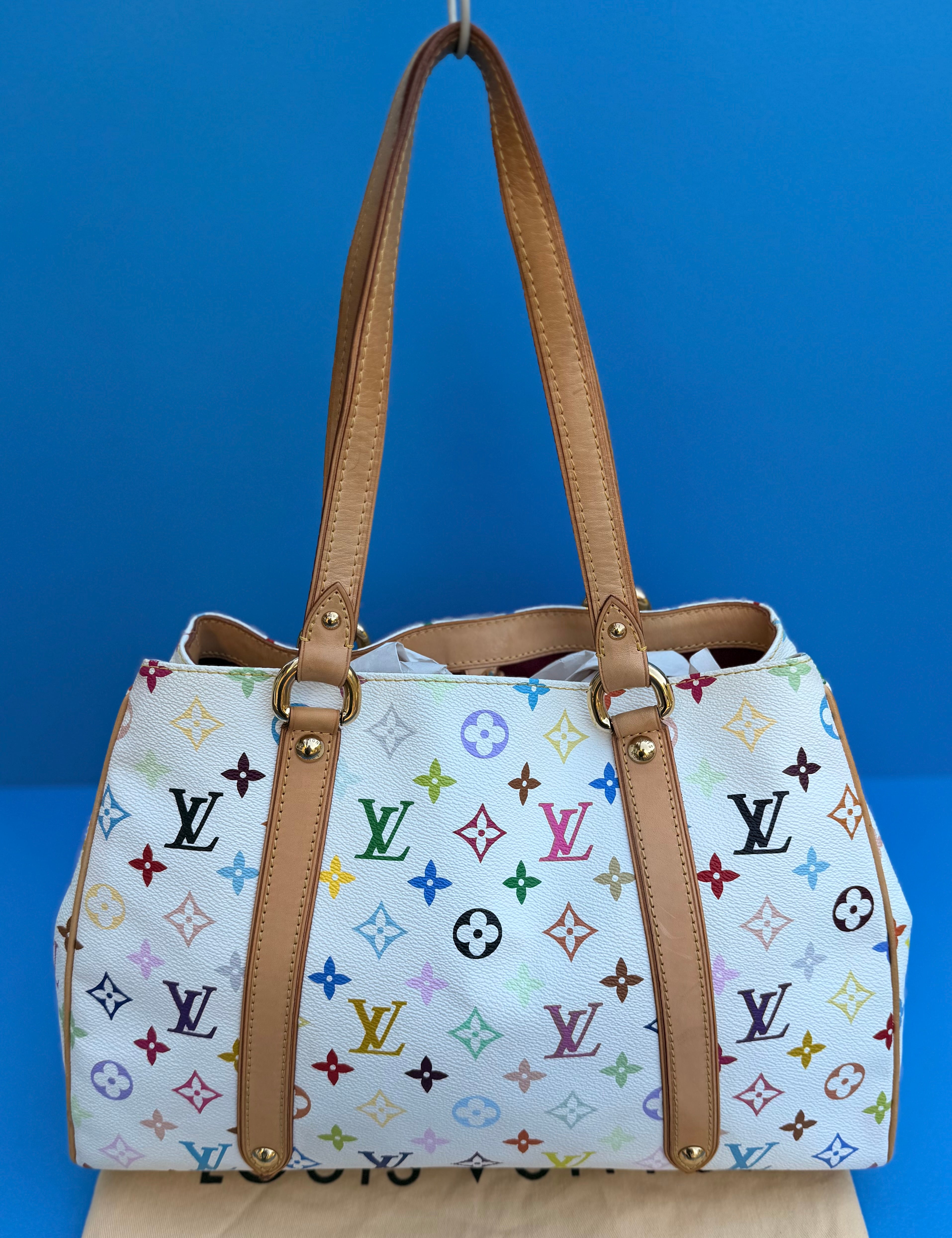 Louis Vuitton Monogram Multicolor Aurelia MM White