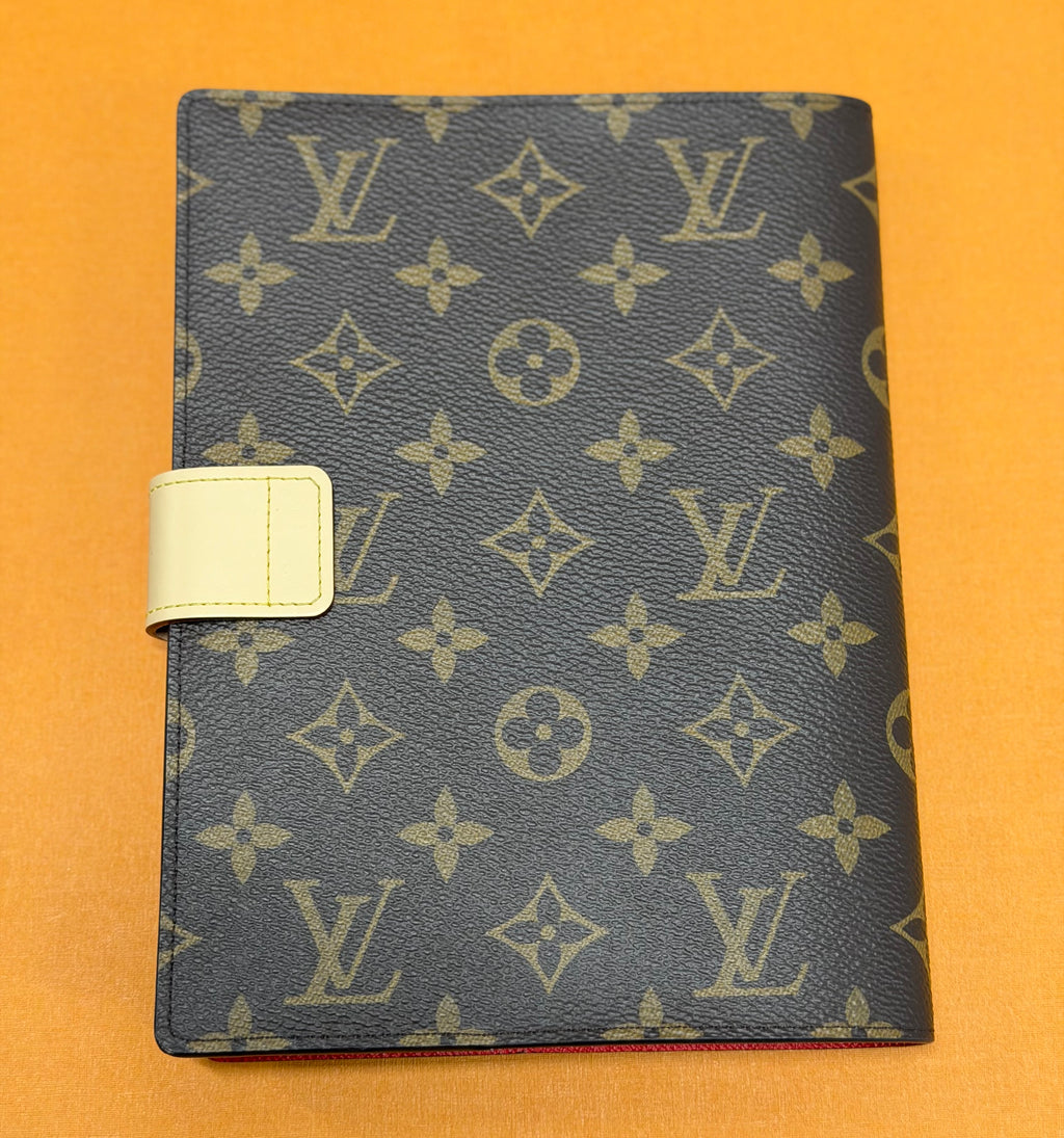 Louis Vuitton Paul MM Notebook Cover In Monogram Canvas Red Lining