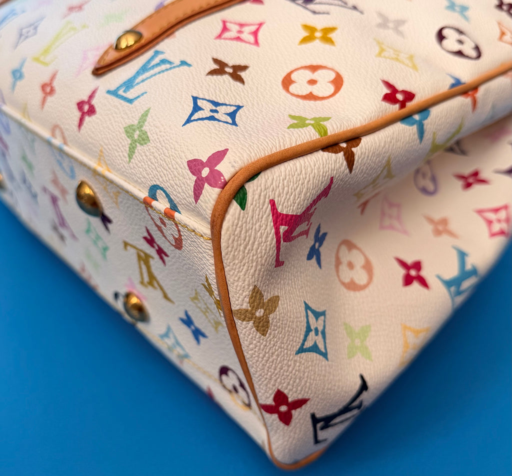 Louis Vuitton Monogram Multicolor Aurelia MM White