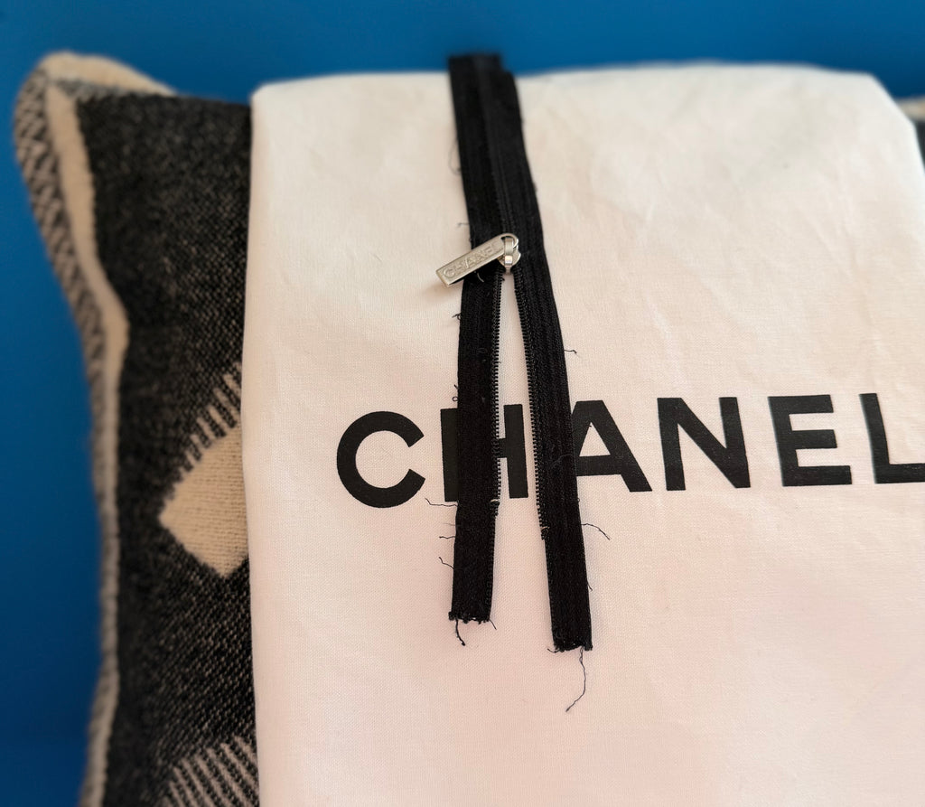 Chanel Merino Wool and Cashmere CC Throw Pillow