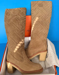 Hermès Fjord 70 suede woman’s boots in a beige Size (40)