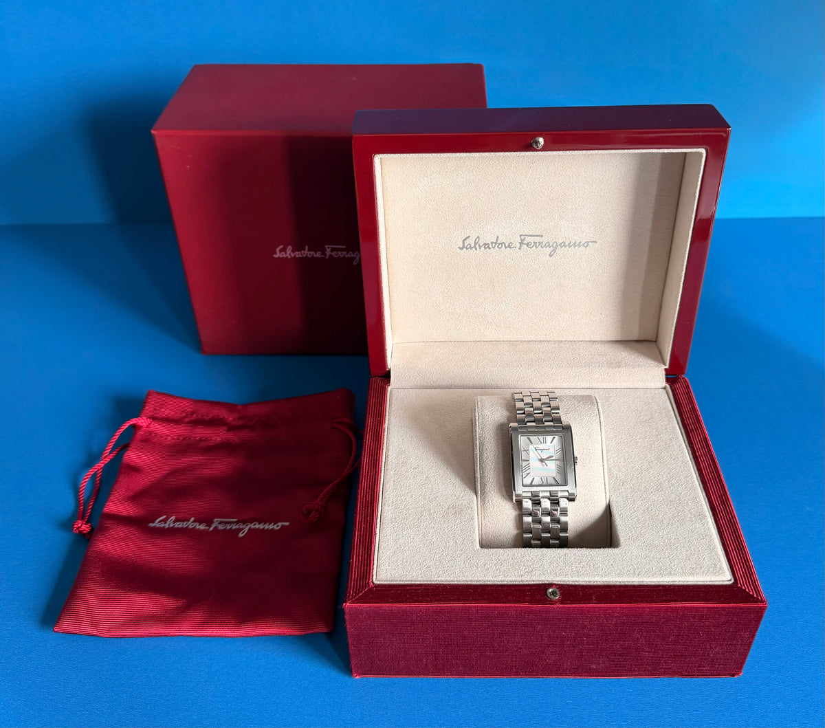 Salvatore Ferragamo Lace Gent Stainless SteelBracelet Watch