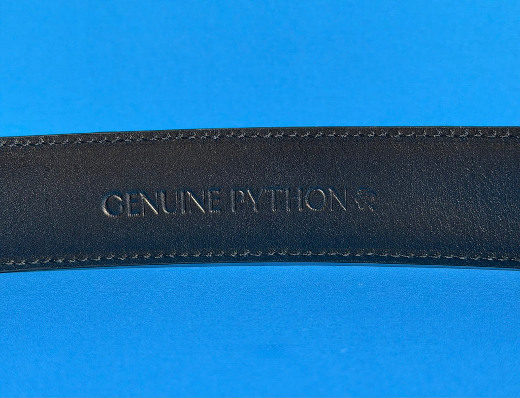 Genuine Python Leather Belt