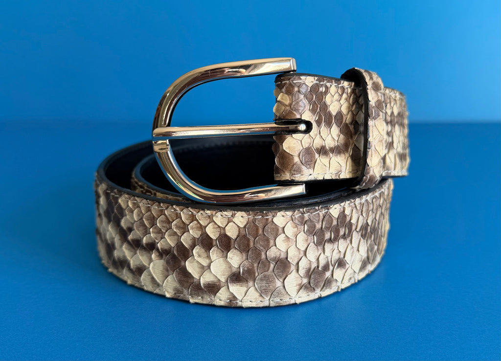 Genuine Python Leather Belt