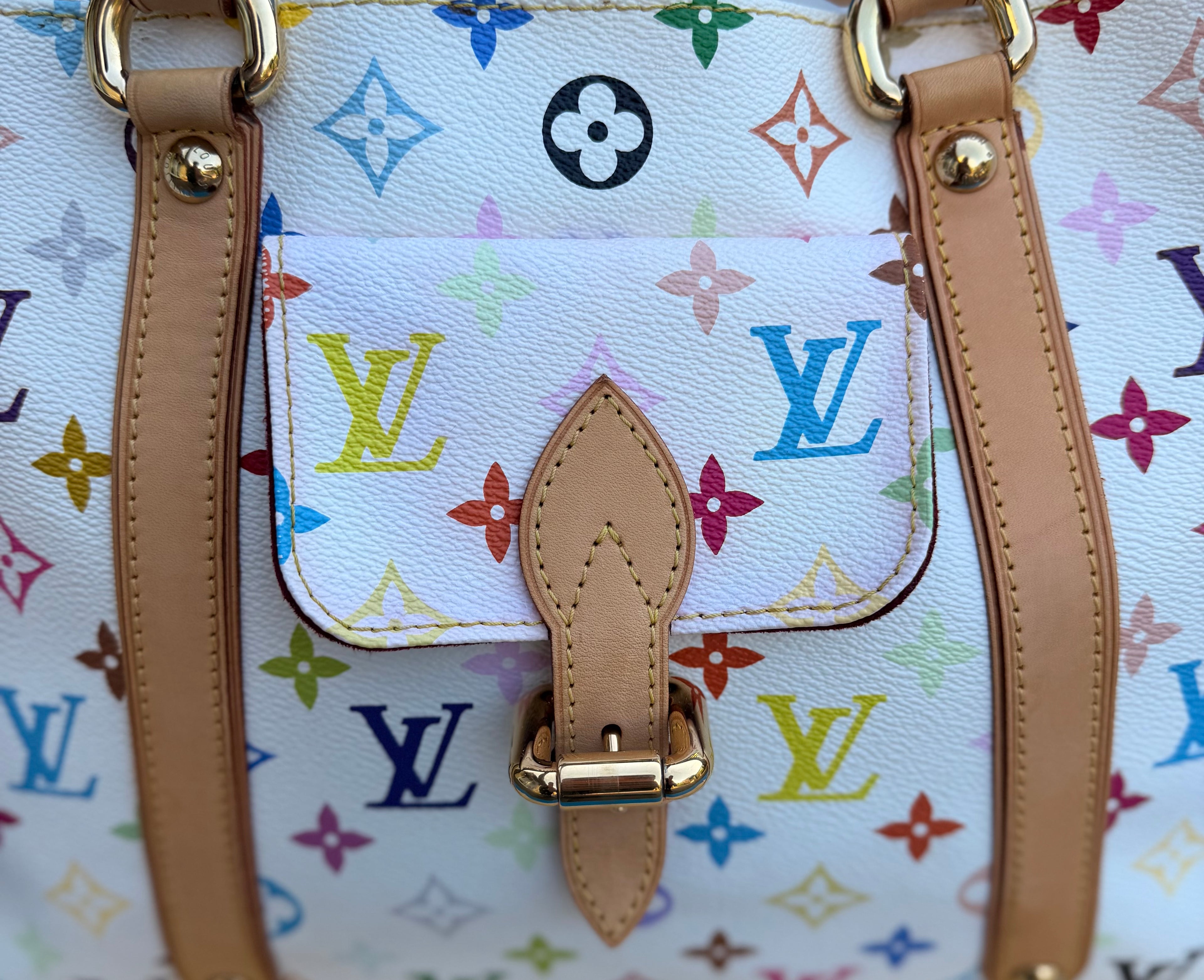 Louis Vuitton Monogram Multicolor Aurelia MM White