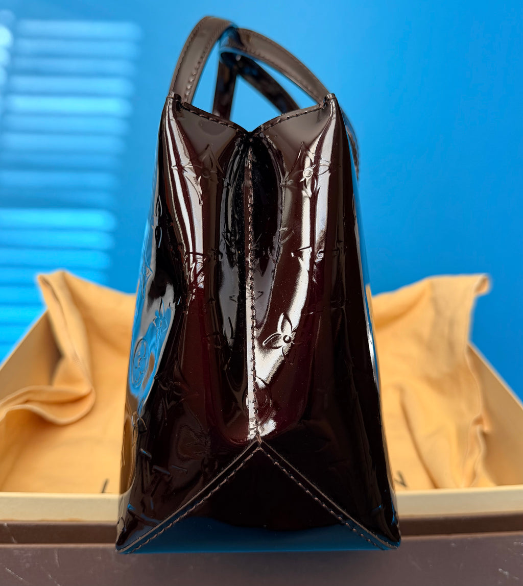 Louis Vuitton Amarante Monogram Vernis Wilshire PM handbag
