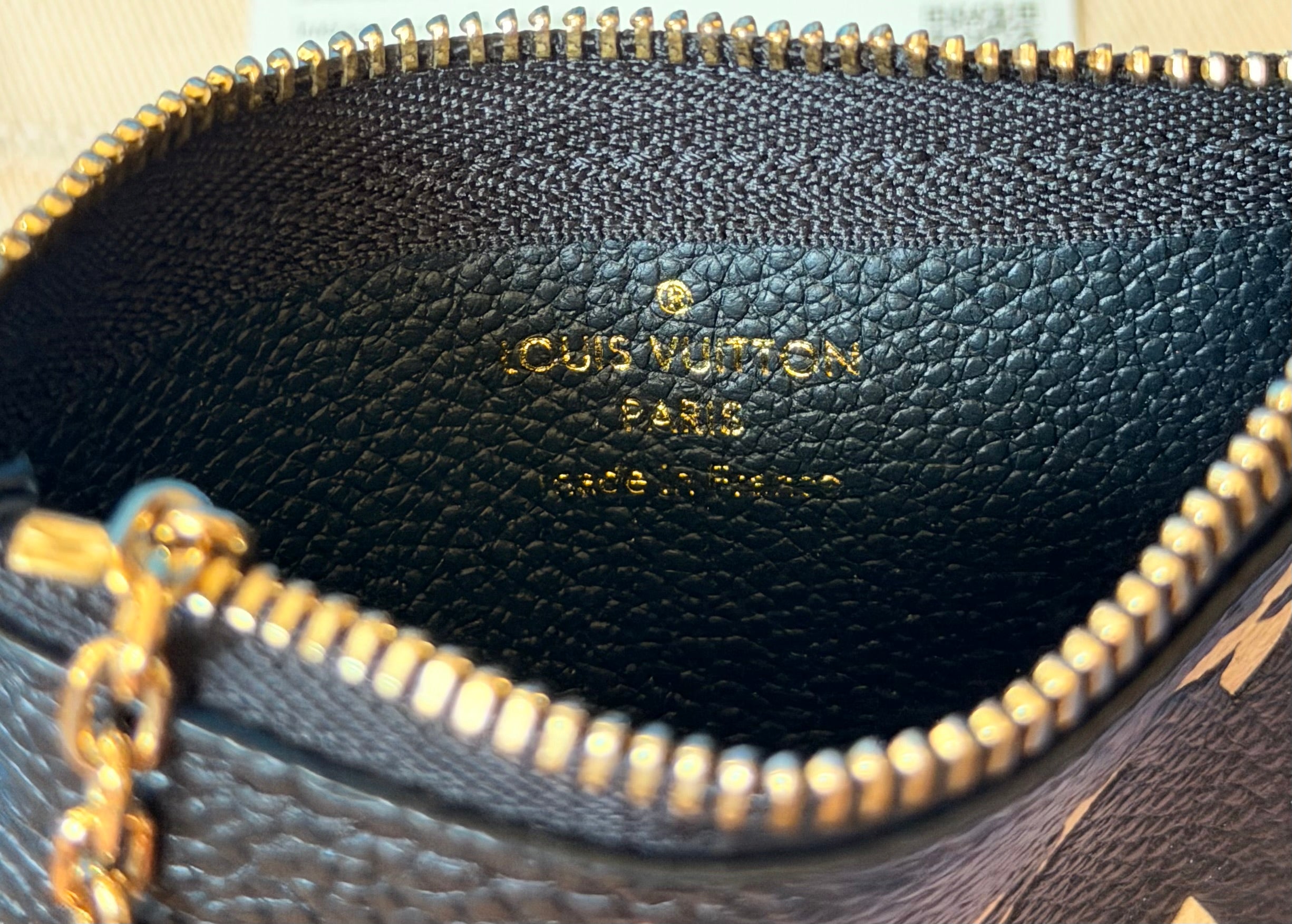 Louis Vuitton Key Pouch in Bicolor Monogram Empreinte Leather